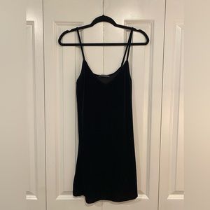 Brandy Melville black velvet tank dress